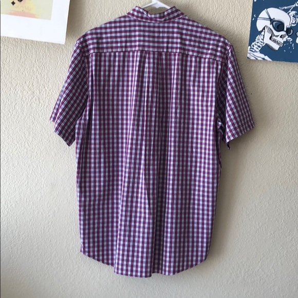{Eddie Bauer} -S M- Short Sleeve plaid button down - Picture 3 of 3